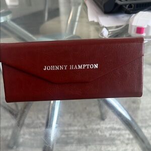 Johnny Hampton Brown Tri Fold Case with JH cloth